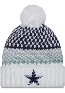 New Era Dallas Cowboys White 2023 W Sideline Sport Womens Knit Hat