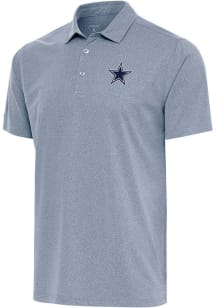 Antigua Dallas Cowboys Mens Navy Blue SCORE Short Sleeve Polo