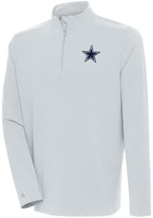 Antigua Dallas Cowboys Mens Navy Blue SWING SET Long Sleeve 1/4 Zip Pullover
