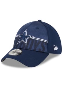 New Era Dallas Cowboys Mens Navy Blue 2023 Training Camp 39THIRTY Flex Hat