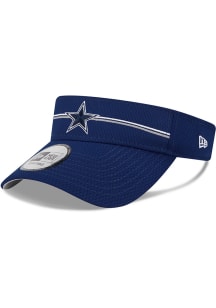 New Era Dallas Cowboys Mens Navy Blue 2023 Training Camp Adjustable Visor
