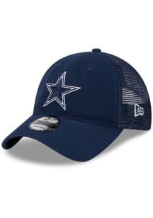 New Era Dallas Cowboys Distinct Trucker 9TWENTY Adjustable Hat - Navy Blue