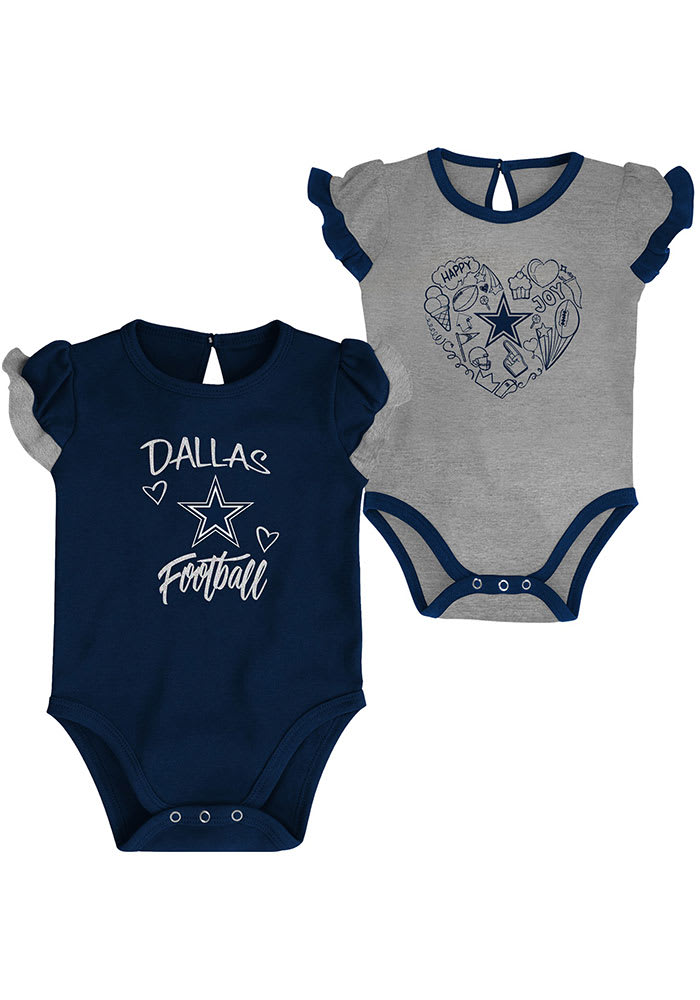 Dallas Cowboys Girls Newborn Infant Spreading Love Bodysuit