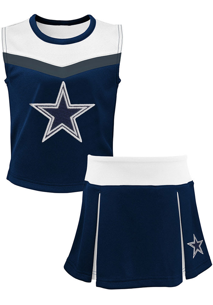 Girls Youth Navy Dallas Cowboys For The Love Dolman T-Shirt