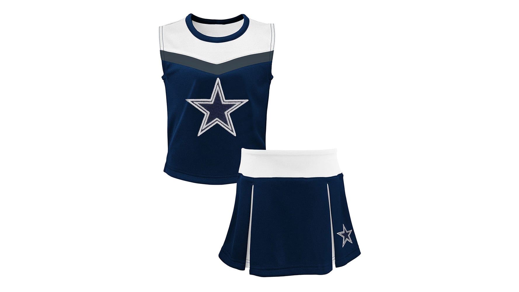 Dallas Cowboys Girls Dallas Cowboys Cheer Dress Set - Navy Blue