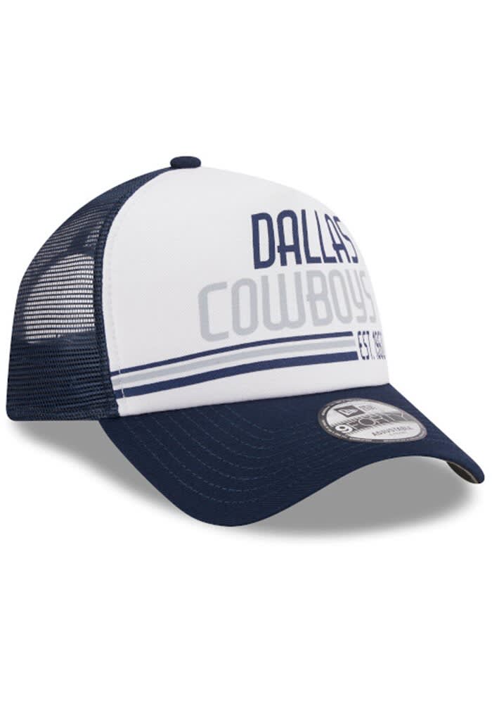 New Era Dallas Cowboys WHITE Stacked Foam Trucker 9FORTY