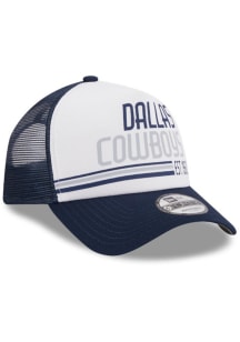 New Era Dallas Cowboys Stacked Foam Trucker 9FORTY Adjustable Hat - White