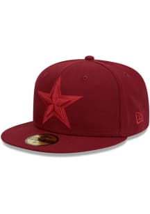 New Era Dallas Cowboys Mens Cardinal Color Pack 59FIFTY Fitted Hat