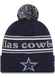New Era Dallas Cowboys Navy Blue Marquee Knit Mens Knit Hat