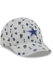New Era Dallas Cowboys Grey Critter 9FORTY Adjustable Toddler Hat