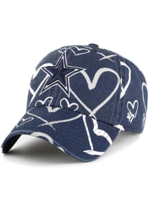 47 Dallas Cowboys Navy Blue Adore Clean Up Youth Adjustable Hat