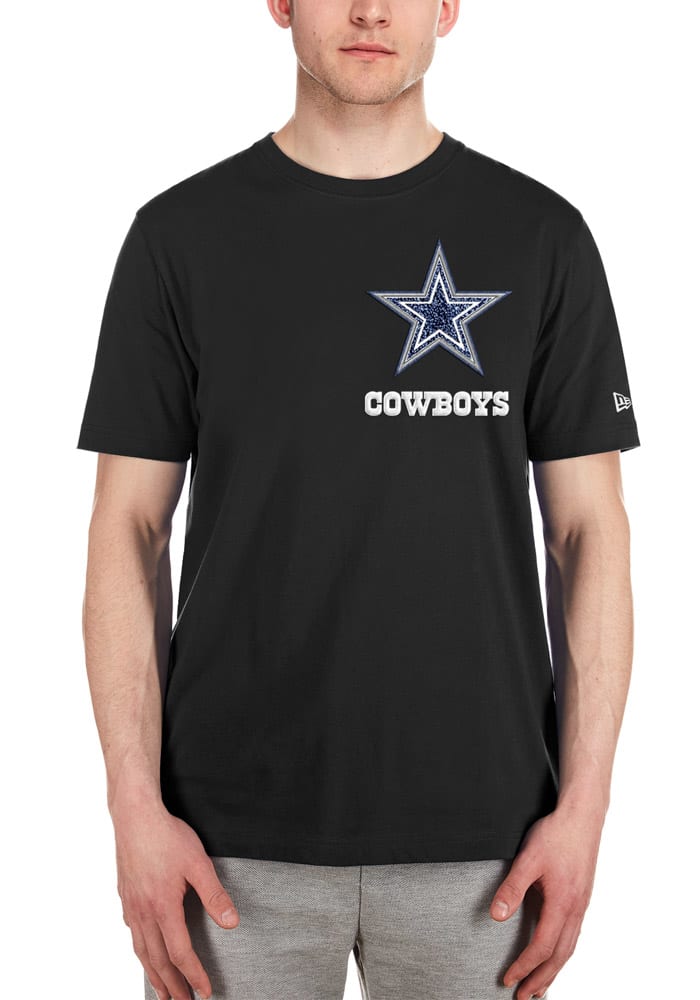 New Era Dallas Cowboys Black SUMPOP Short Sleeve Fashion T Shirt, Black, 100% Cotton, Size S, Rally House