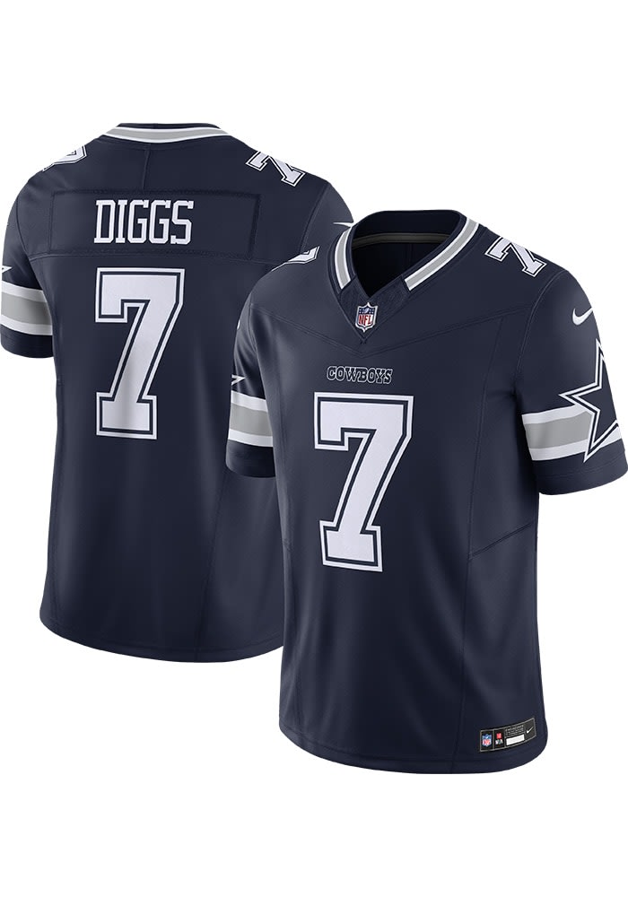 Men's Nike Trevon Diggs Navy Dallas Cowboys Vapor F.U.S.E. Limited Jersey Size: Small