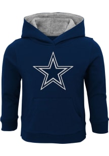 Dallas Cowboys Baby Navy Blue Prime Long Sleeve Hooded Sweatshirt