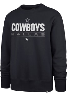 47 Dallas Cowboys Mens Navy Blue Homeland Long Sleeve Crew Sweatshirt