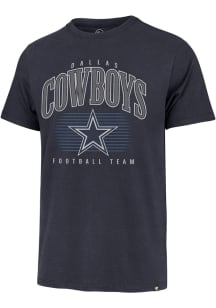 47 Dallas Cowboys Navy Blue Double Header Short Sleeve Fashion T Shirt