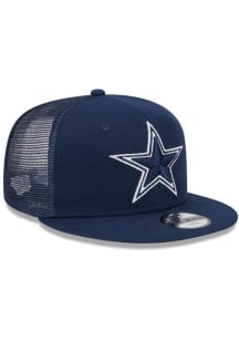 New Era Dallas Cowboys Navy Blue Star Logo Evergreen Trucker JR 9FIFTY Youth Snapback Hat