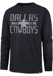 47 Dallas Cowboys Navy Blue FRANKLIN Long Sleeve Fashion T Shirt