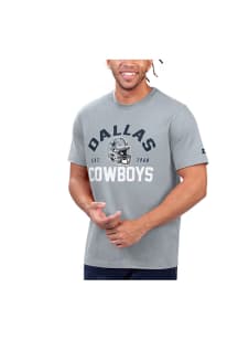 Dallas Cowboys Grey Hand Off II Short Sleeve T Shirt