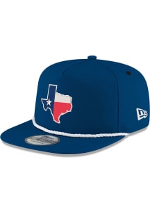 New Era Dallas Cowboys Navy Blue State Shape Rope Golfer 9FIFTY Mens Snapback Hat