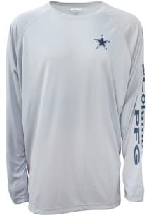Columbia Dallas Cowboys Grey Terminal Tackle Long Sleeve T-Shirt