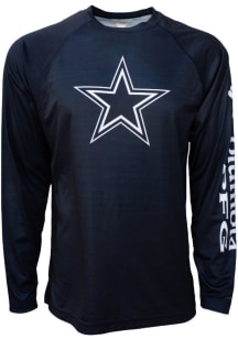 Columbia Dallas Cowboys Navy Blue Terminal Tackle Long Sleeve T-Shirt