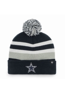 47 Dallas Cowboys Navy Blue State Line Cuff Pom Mens Knit Hat