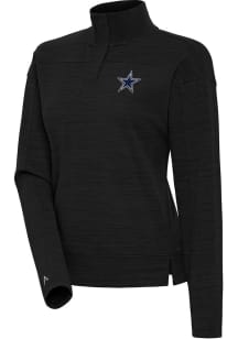 Antigua Dallas Cowboys Womens Black Connection Qtr Zip