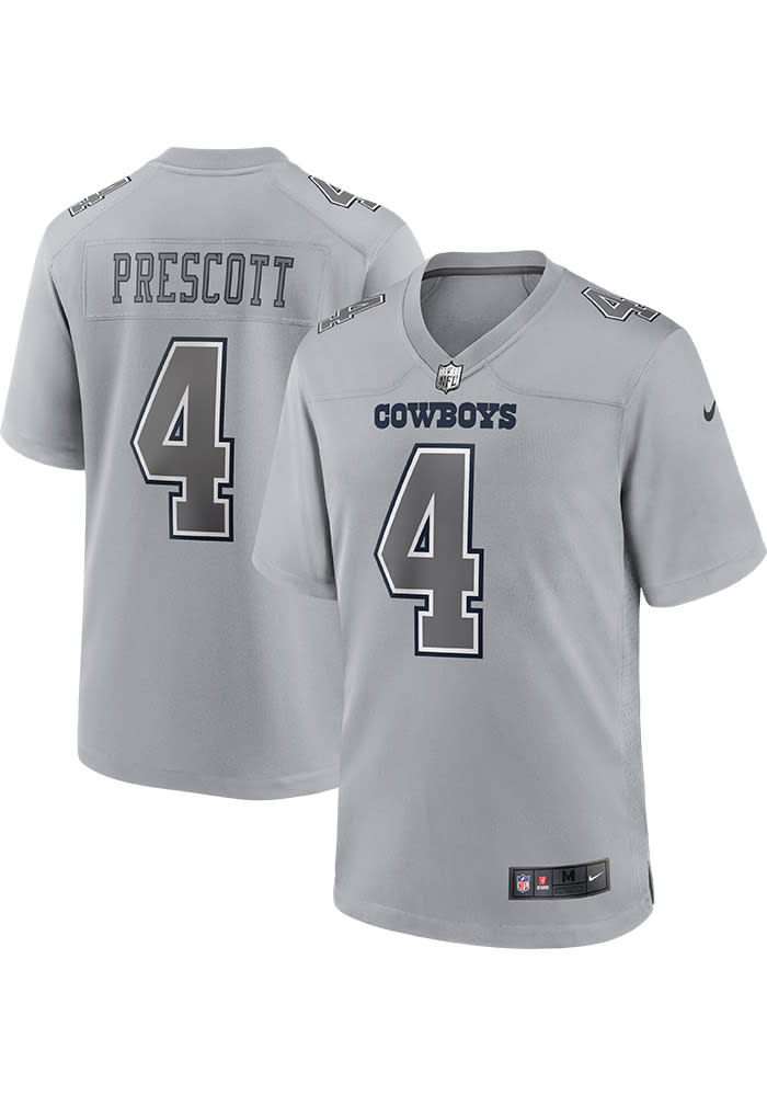 Dak Prescott Nike Dallas Cowboys Grey Atmosphere Football Jersey