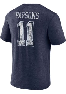 Micah Parsons Dallas Cowboys Navy Blue Heritage Short Sleeve Fashion Player T Shirt