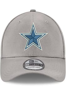 New Era Dallas Cowboys Mens Grey Star Front Team Classic 39THIRTY Flex Hat