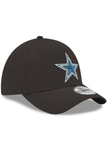 New Era Dallas Cowboys Mens Black Star Front Team Classic 39THIRTY Flex Hat