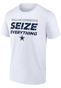 Dallas Cowboys White 2023 Division Champions Seize Everything Short Sleeve T Shirt