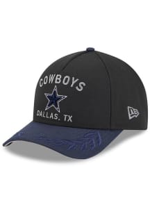 New Era Dallas Cowboys Mens Black 2025 NFL Draft 39THIRTY Flex Hat