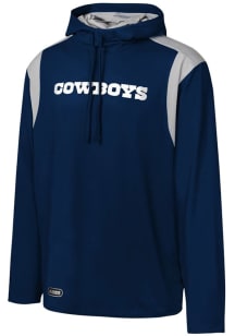 New Era Dallas Cowboys Mens Navy Blue Long Sweep Hood