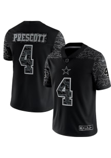 Dak Prescott Nike Dallas Cowboys Mens Black REFLECTIVE Limited Football Jersey