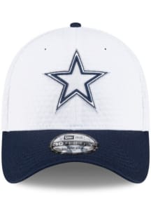 New Era Dallas Cowboys Mens White 2024 Training Camp 39THIRTY Flex Hat
