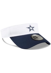 New Era Dallas Cowboys Mens White 2024 Training Camp Adjustable Visor
