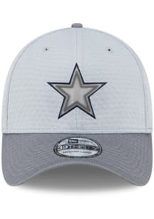 New Era Dallas Cowboys Mens Grey 2024 Training Camp 39THIRTY Flex Hat