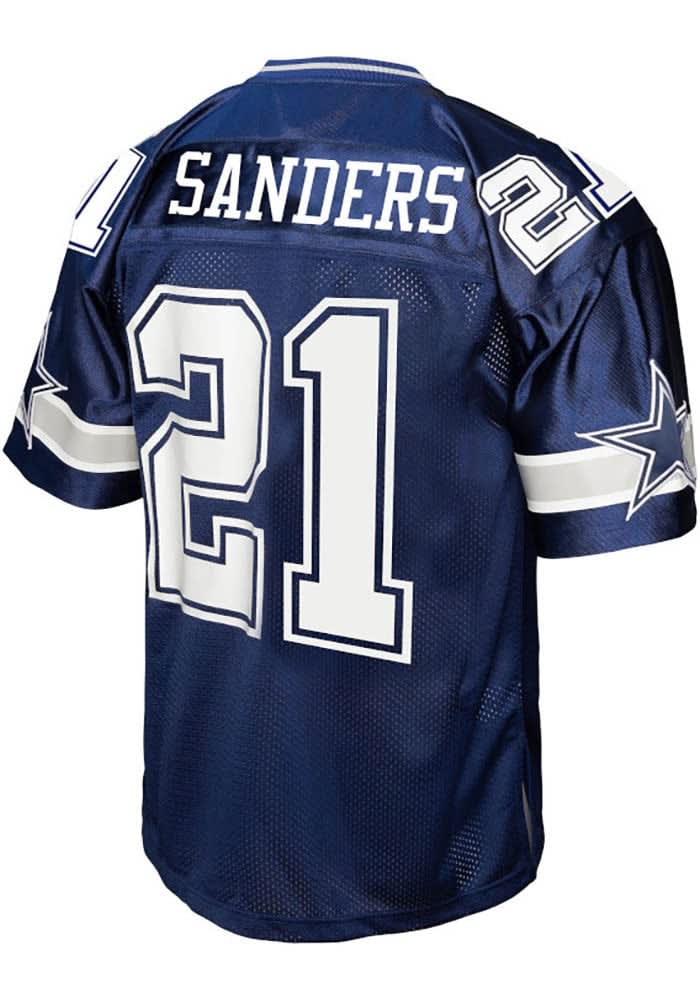 Dallas Cowboys Deion Sanders NAVY Legacy Throwback Jersey
