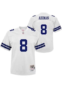 Troy Aikman Dallas Cowboys Boys White  Legacy Home Football Jersey