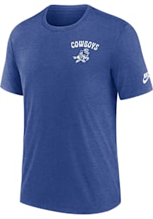Nike Dallas Cowboys Blue Triblend Short Sleeve Fashion T Shirt