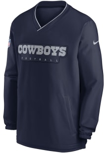 Nike Dallas Cowboys Mens Navy Blue Sideline Windshirt Pullover Jackets