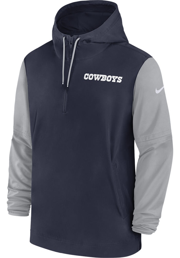 Nike Dallas Cowboys Mens NAVY Sideline Player Lightweight Light