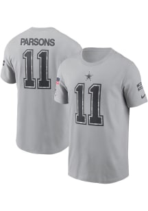 Micah Parsons Dallas Cowboys White Salute to Service Short Sleeve Player T Shirt