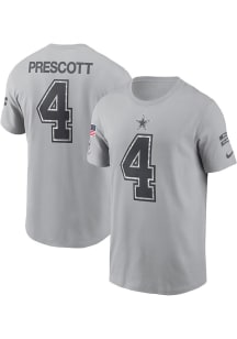 Dak Prescott Dallas Cowboys White Salute to Service Short Sleeve Player T Shirt