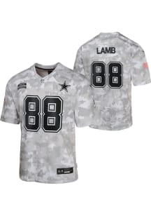 CeeDee Lamb Dallas Cowboys Youth Navy Blue Nike Salute To Service Football Jersey