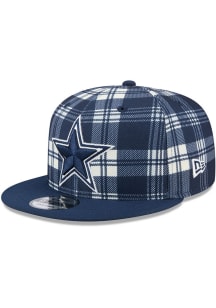 New Era Dallas Cowboys Navy Blue 2024 Sideline Statement 9FIFTY Mens Snapback Hat