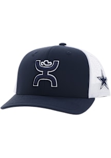 Dallas Cowboys Hooey Man Star Patch 2T Trucker Adjustable Hat - Navy Blue