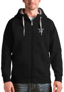 Antigua Dallas Cowboys Mens Navy Blue Victory Long Sleeve Full Zip Jacket